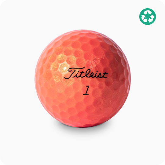 balle de golf reconditionnée titleist colorée