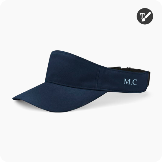 casquette de golf visière bleu marine