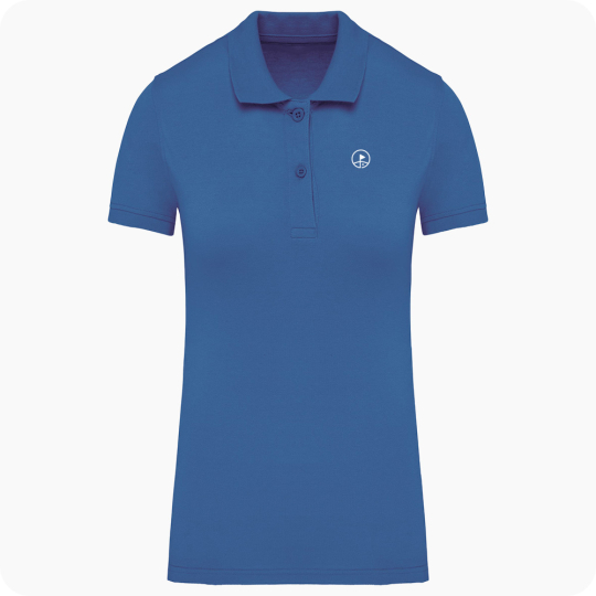 polo de golf femme bleu royal