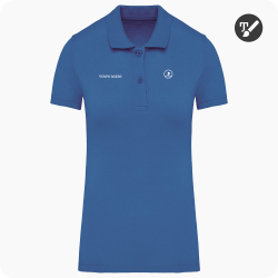 polo de golf femme bleu royal personnalisé