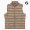 doudoune sans manche golf homme beige personnalisée