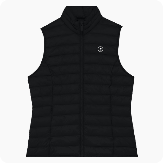 doudoune sans manche golf femme noire