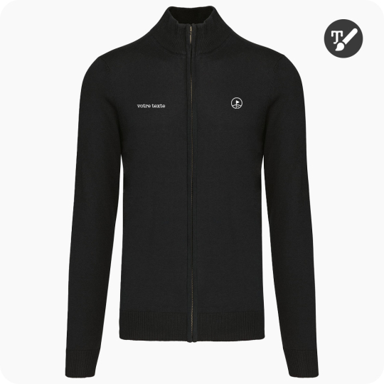 Cardigan Homme Zippé