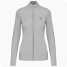 cardigan femme zippé gris