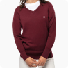 pull femme col v