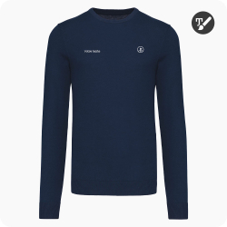 pull de golf homme bleu marine personnalisé