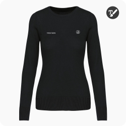 pull de golf femme noir personnalisé