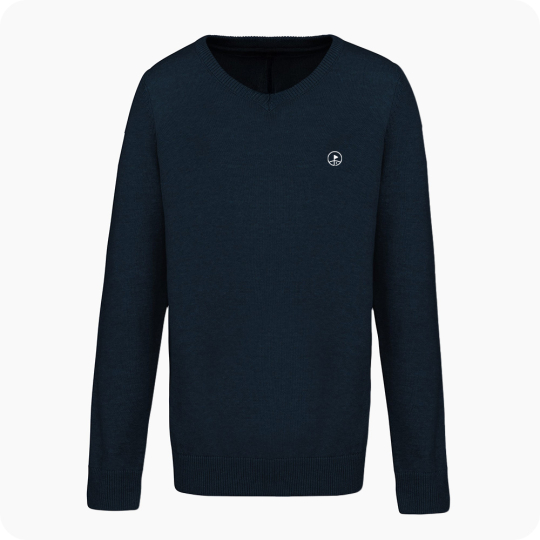 pull de golf enfant bleu marine