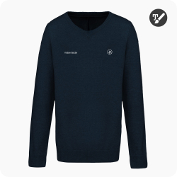 pull de golf enfant bleu marine personnalisé