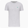tee shirt de golf homme blanc chiné