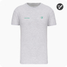 tee shirt de golf homme blanc chiné personnalisé