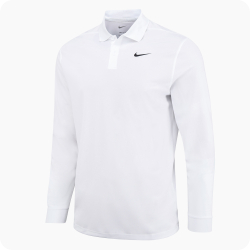 polo golf nike manches longues blanc
