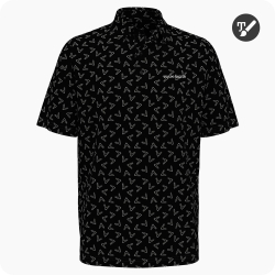 polo de golf callaway noir personnalisé