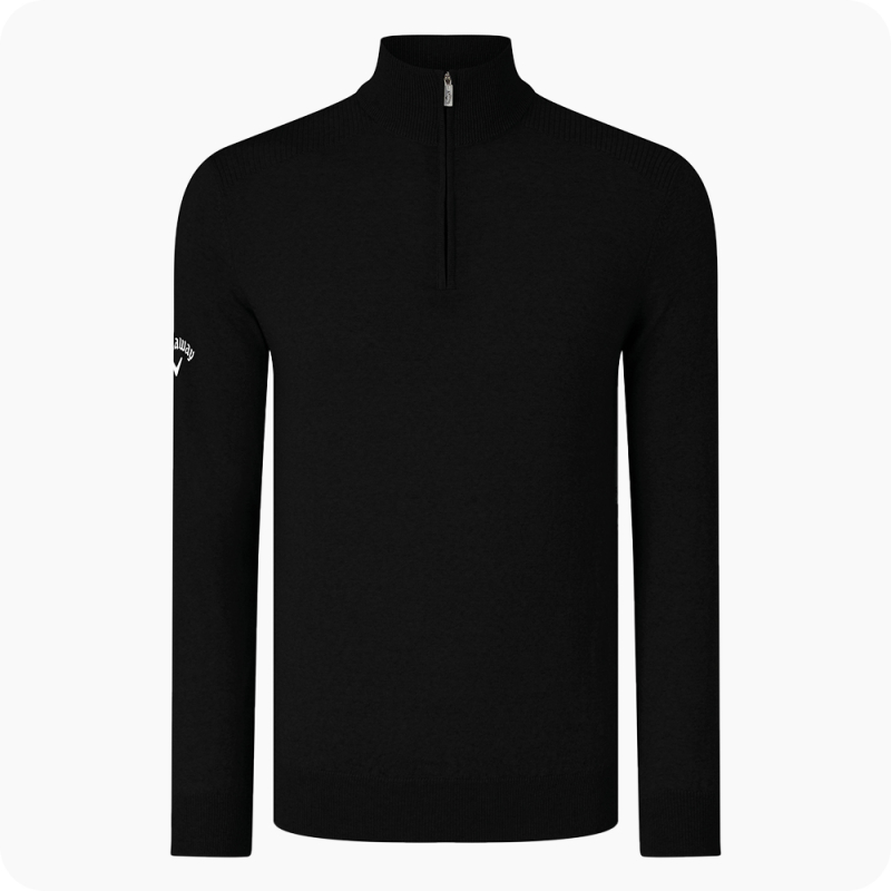 pull callaway 1/4 zip noir pull callaway 1/4 zip noir