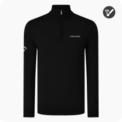 pull callaway 1/4 zip noir personnalisé