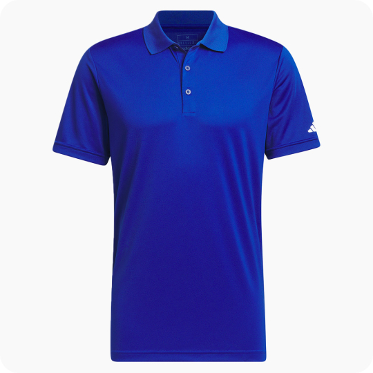 polo de golf adidas bleu royal