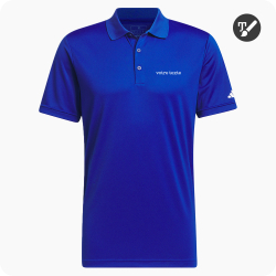 polo de golf adidas bleu royal personnalisé
