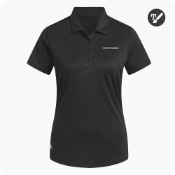 polo de golf femme adidas noir personnalisé
