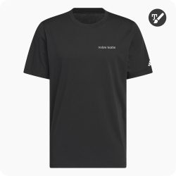tee shirt de golf adidas noir personnalisé