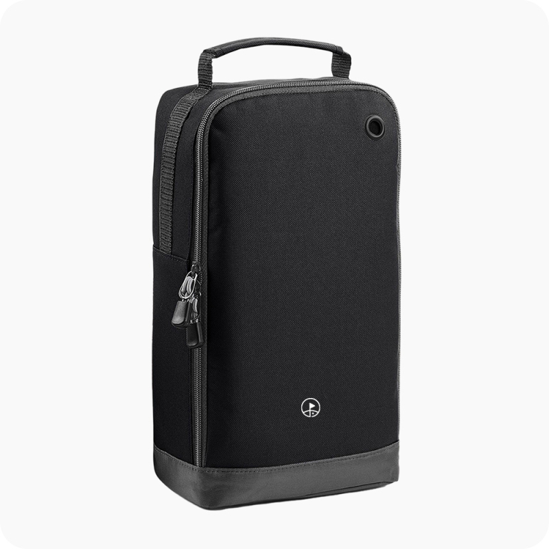 grand sac a chaussure noir face