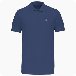polo de golf bleu fonce