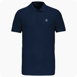polo de golf bleu marine
