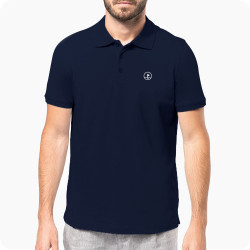 polo de golf homme bleu marine