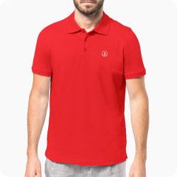 polo de golf homme rouge