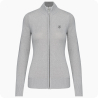 cardigan femme zippé gris