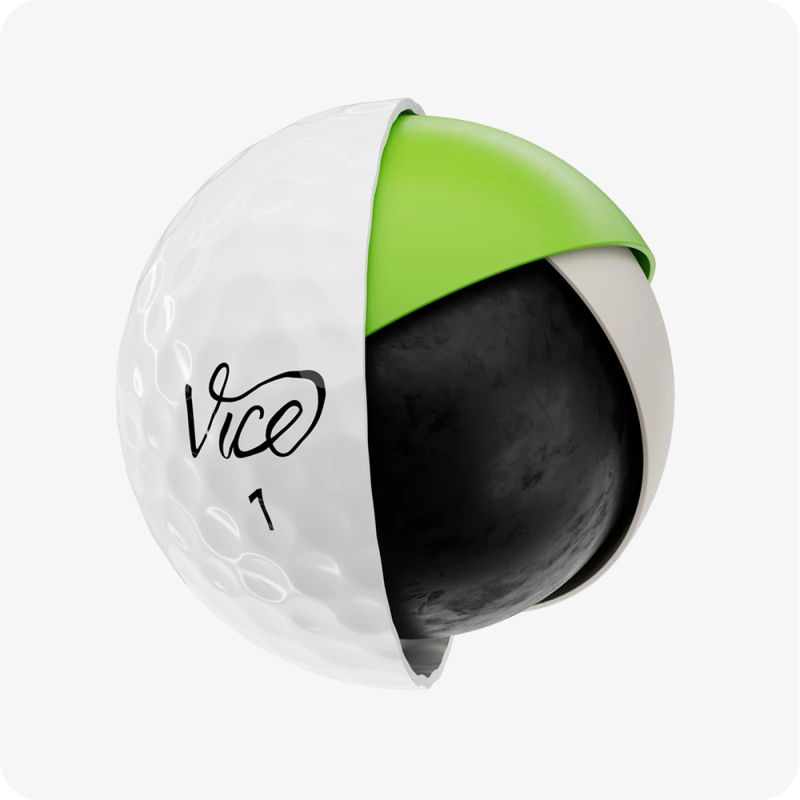 Balle de Golf Vice Pro Plus interieur matériaux