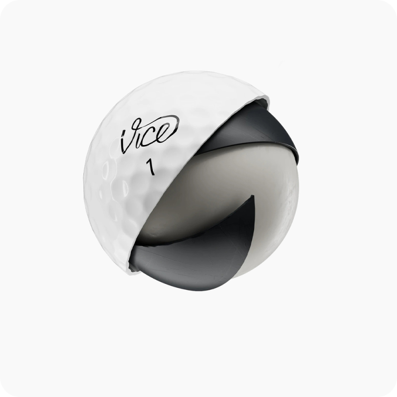 Balle de Golf Vice Pro interieur matériaux