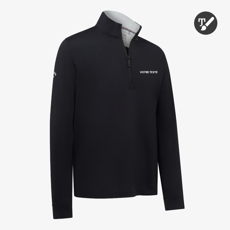 Pull Callaway 1/4 Zip noir