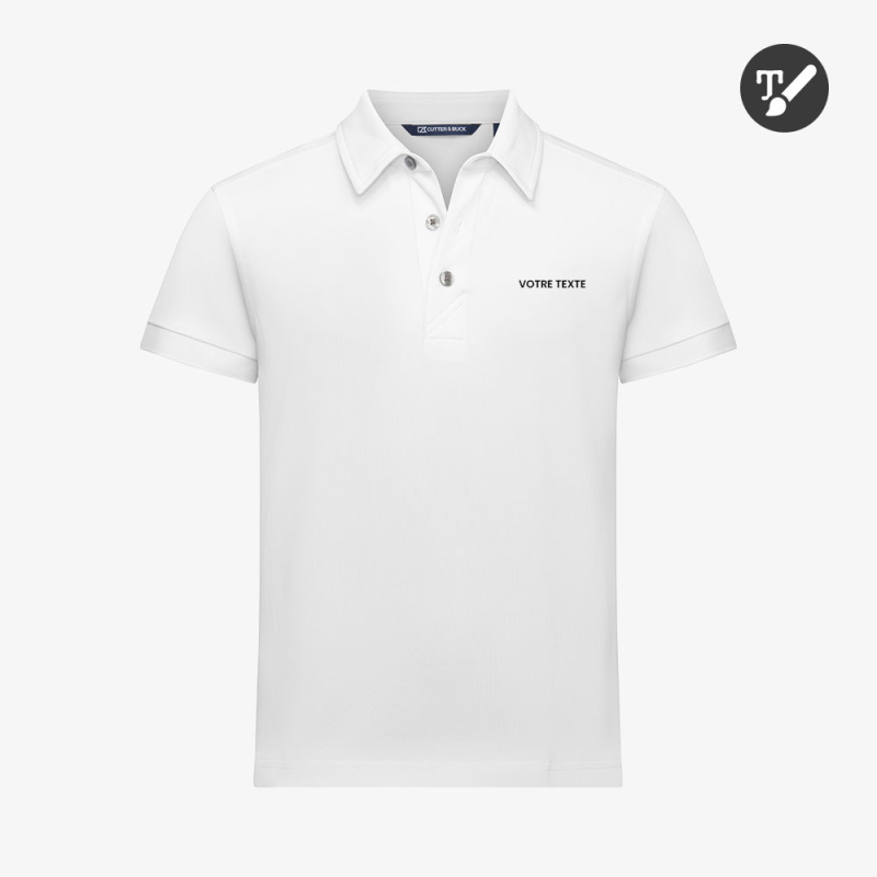 Polo Enfant Cutter & Buck Blanc