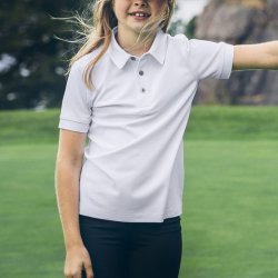 Polo Enfant Cutter & Buck en action