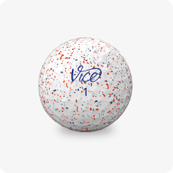 Balle de Golf Vice Pro Drip Red Blue face