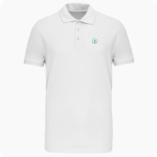 polo de golf blanc