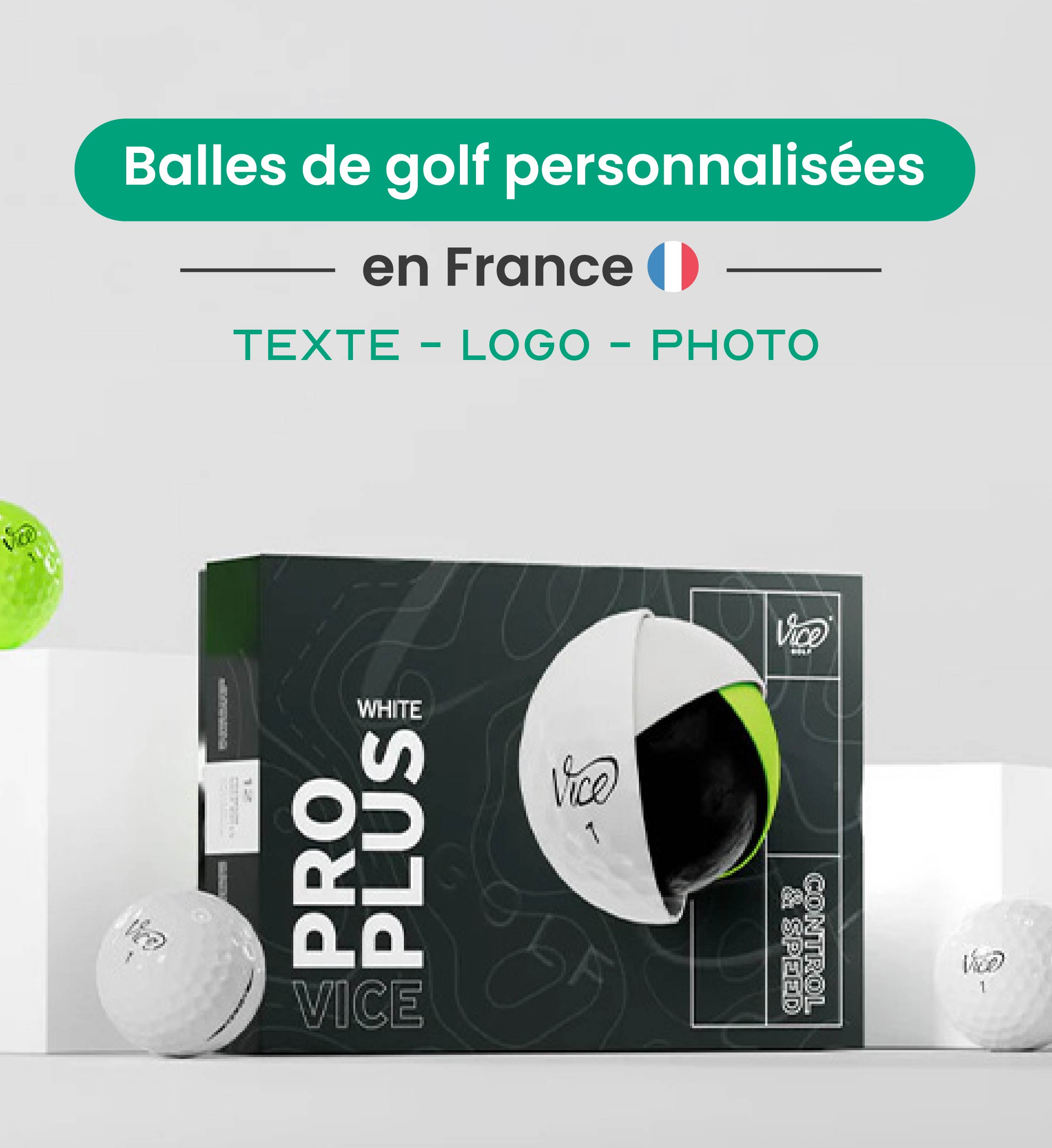 balle de golf personnalisée