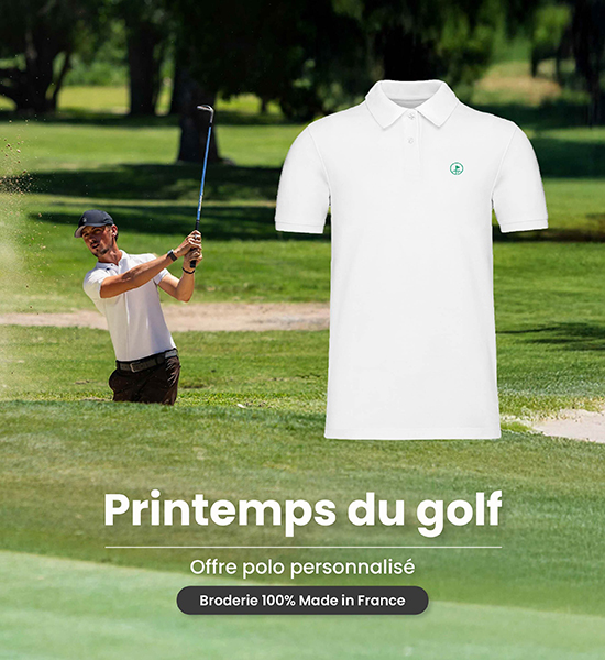 vetements et accessoires de golf personnalisables